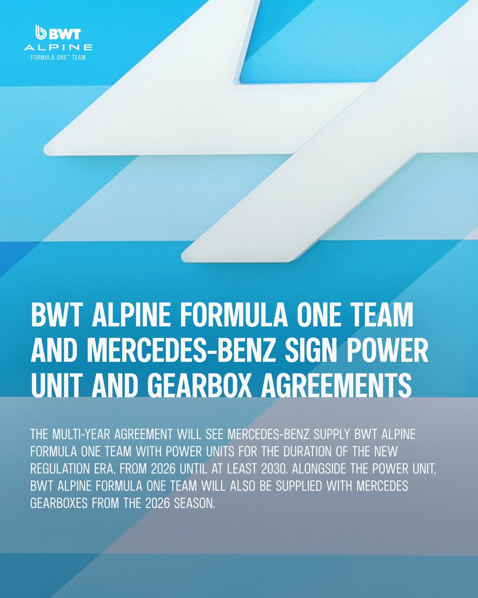 El comunicado íntegro del acuerdo para usar motores y caja de cambios de Mercedes