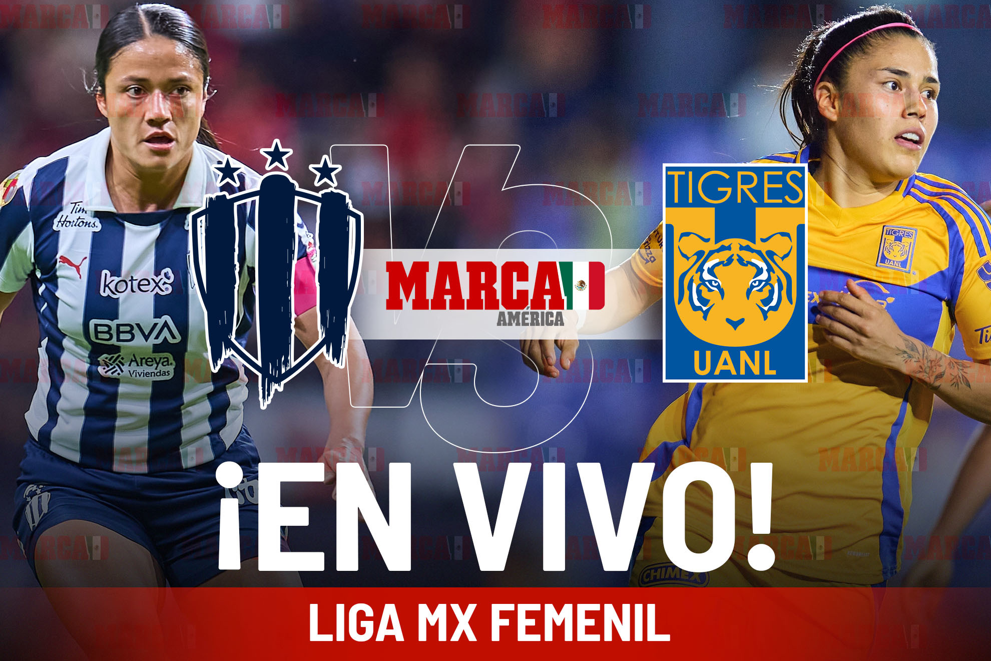 Juego Monterrey vs Tigres Femenil EN VIVO Online. Final Vuelta hoy