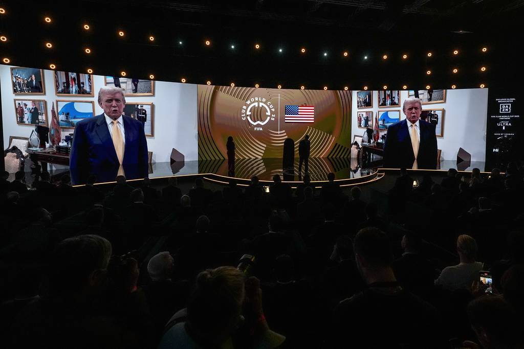 Donald Trump Interrupts the FIFA Club World Cup Draw Showcases His Son Barron