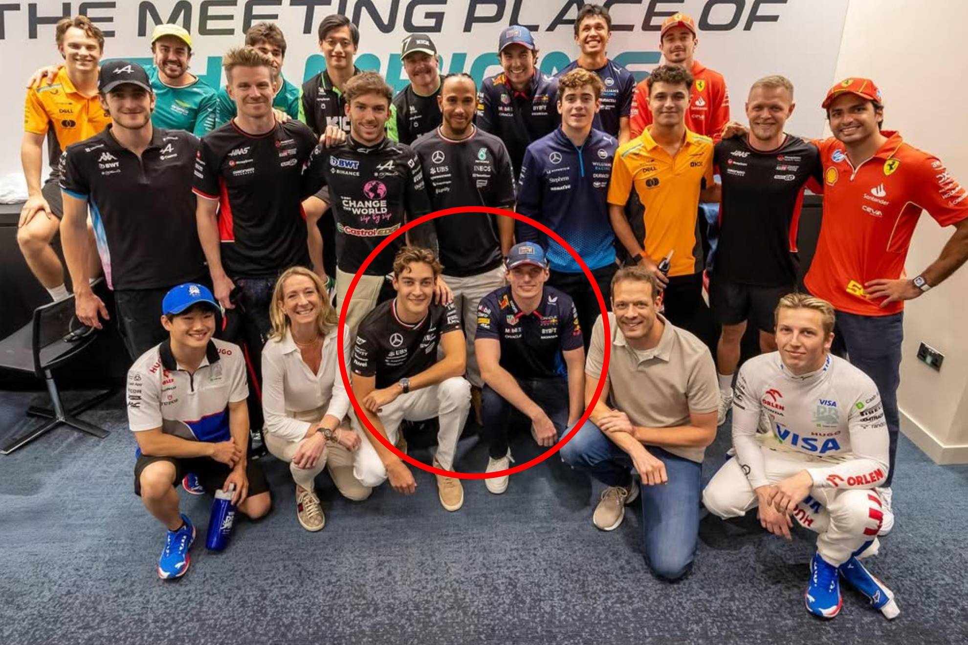 LA foto de la GDPA en el GP de Abu Dhabi