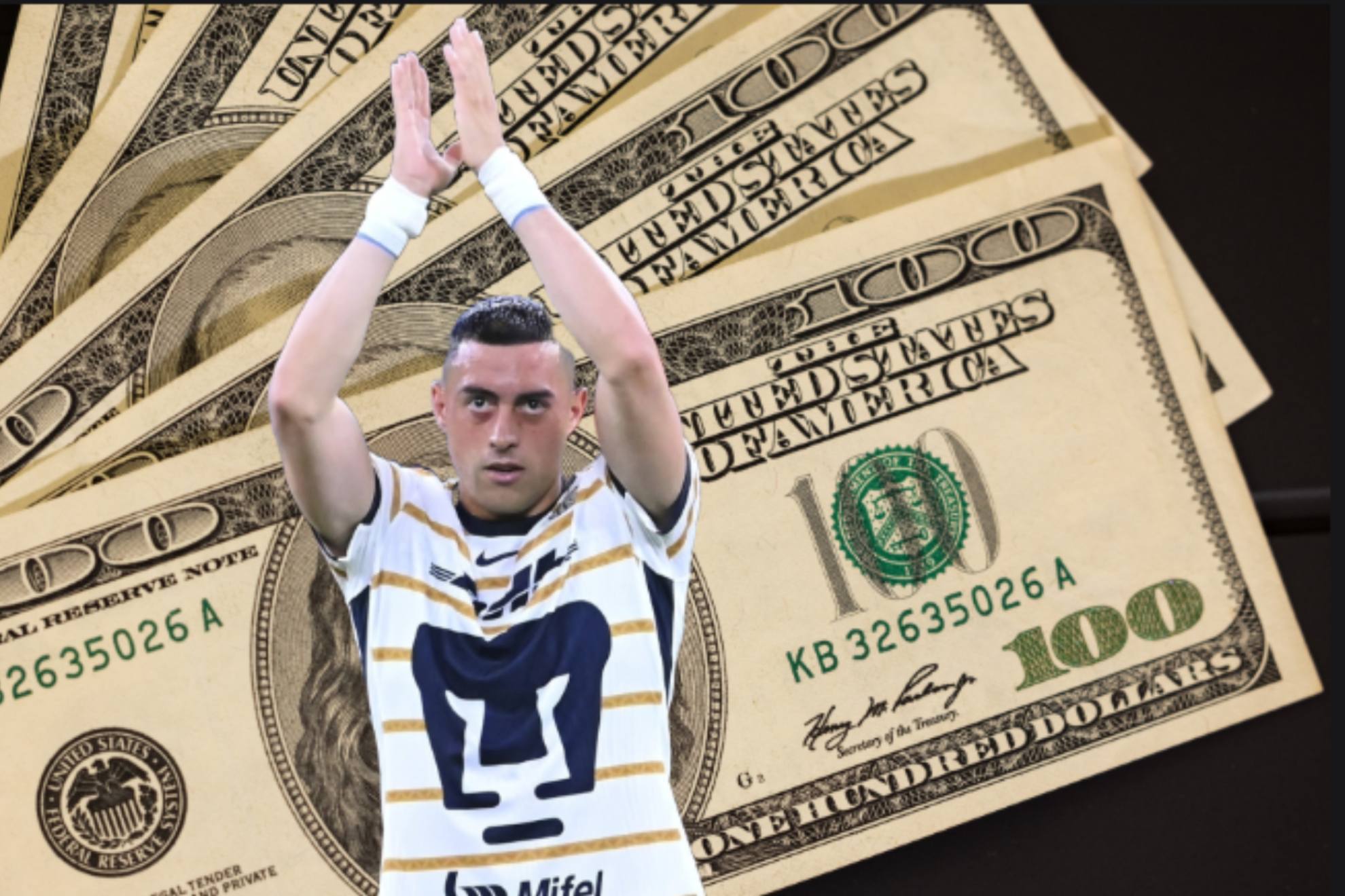 Funes Mori obtuvo un buen sueldo en su contrato con Pumas 2024