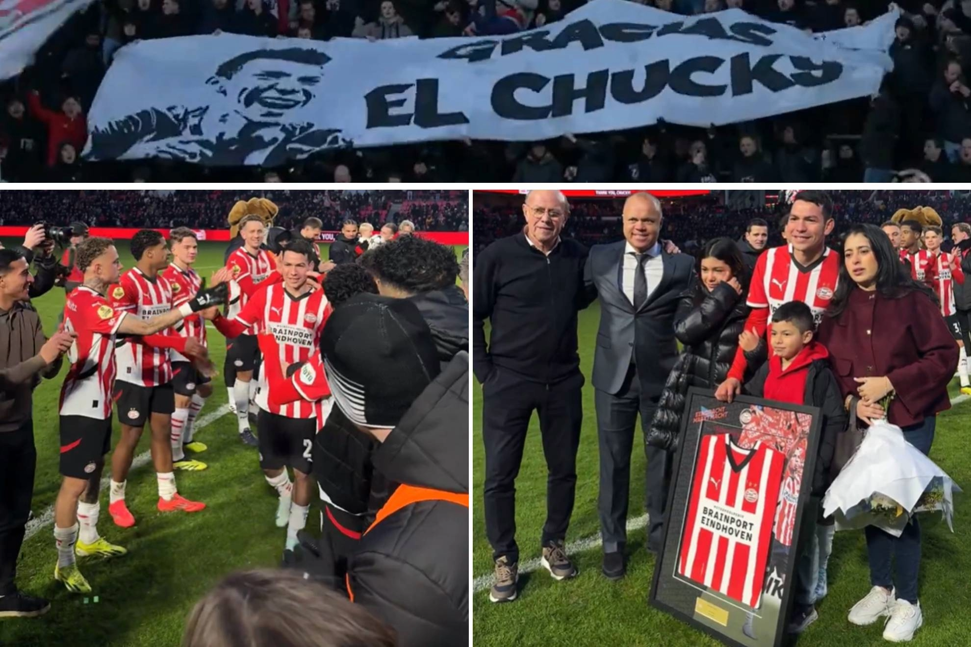Hirving Chucky Lozano se va del PSV y el equipo junto a la afici�n le dedican emotiva despedida