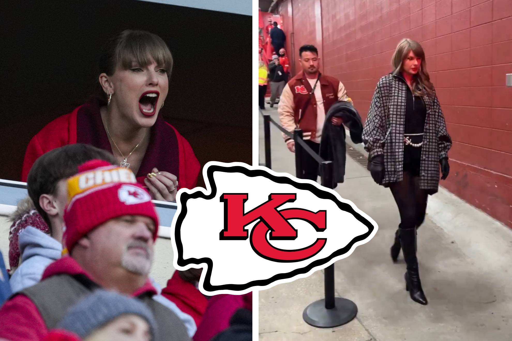 La cantante estadounidense ya está en Arrowhead Stadium para ver el partido ante Texans