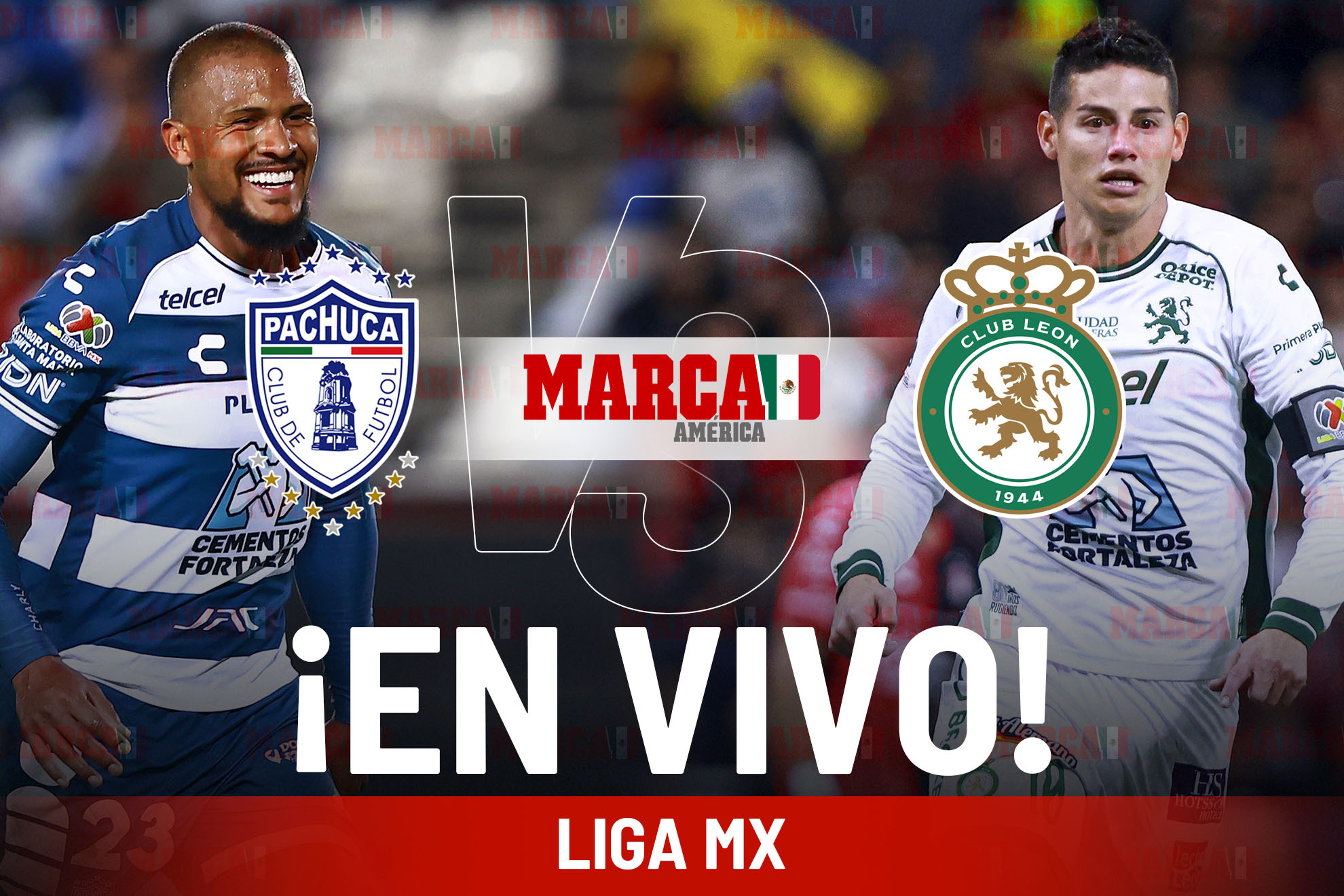 Liga MX 2025 Pachuca vs León EN VIVO. Juego James Rodríguez hoy Liga