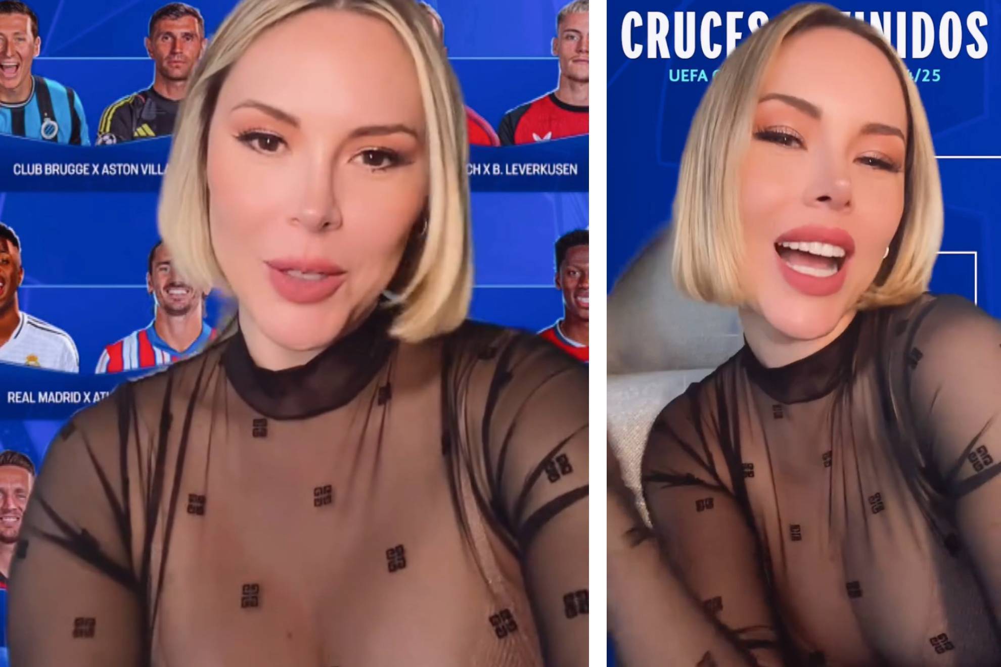 Champions League 2025: Miroslava Montemayor vuelve a enamorar durante sorteo de Champions League