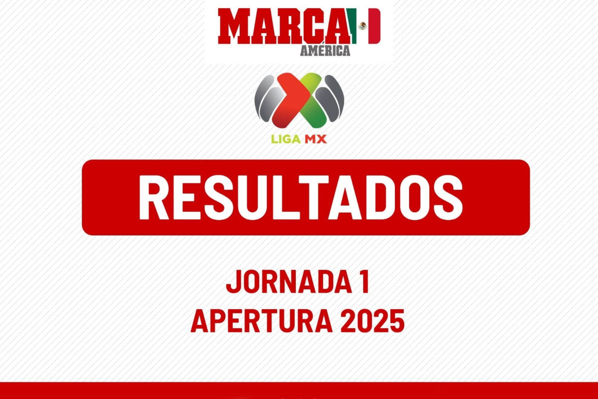 Liga MX 2025: Jornada 1 Apertura 2025: Resultados de la Liga MX y tabla