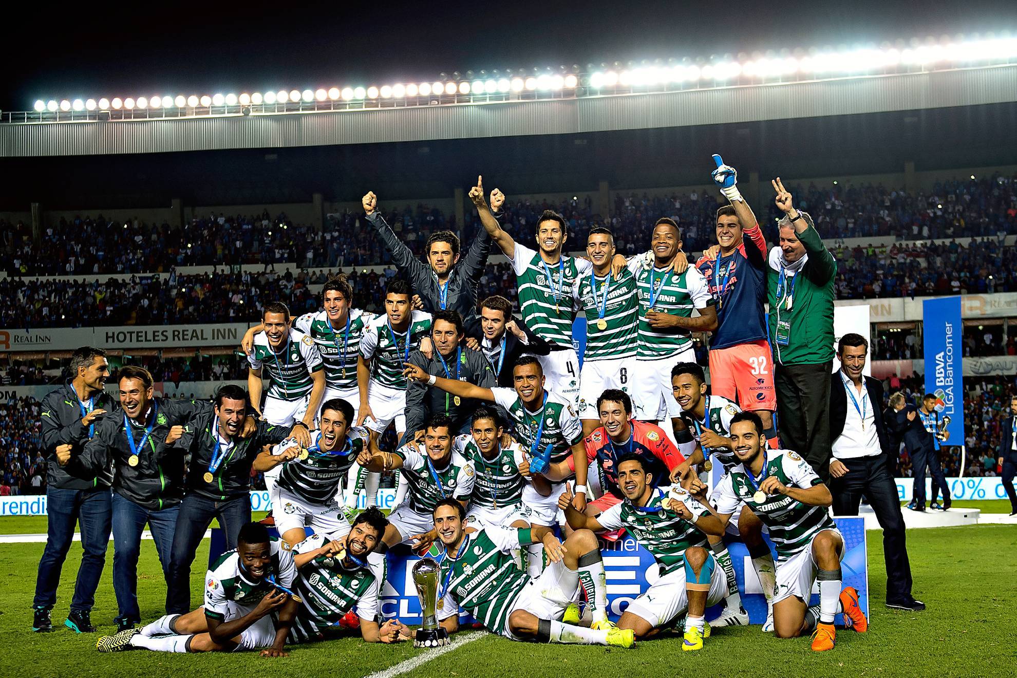 Who was the Liga MX champion the last time the Patriots and Seahawks met in the Super Bowl?