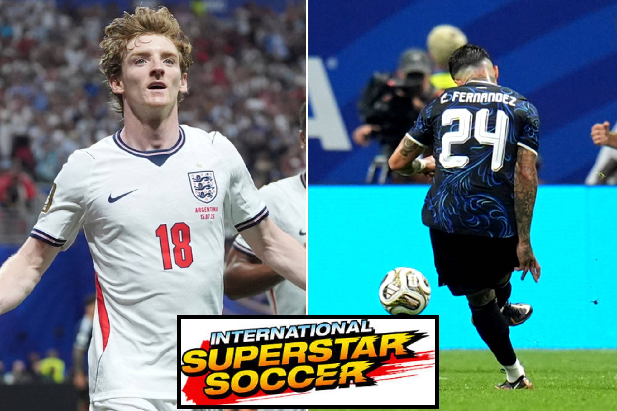 Remontada de Argentina ante Inglaterra es recreada con la estética de los 16 bits